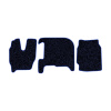 62-Коврики ворсовые IVECO Stralis узкая кабина -(ABTC 3 коврика. АТ) (Карлайт (Синий) кант Синий)