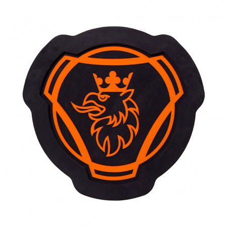 Панель на спальник Ø400мм SCANIA (замша) круг (24v, х2 подсв.) Панель на спальник Ø400мм SCANIA (замша) круг (24v, х2 подсв.)