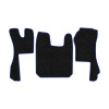 87-Коврики ворсовые SCANIA R  -(АВС 3 коврика. МТ) (UPP-8 (Черный) кант Синий)