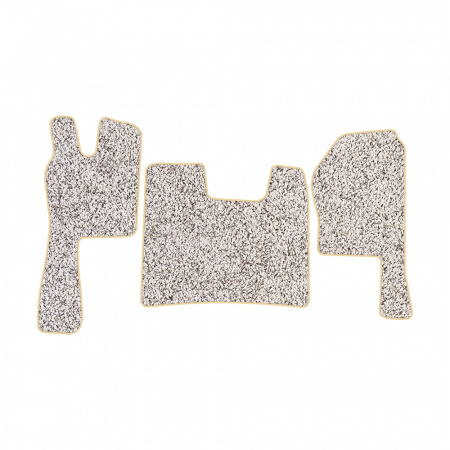 21-Коврики ворсовые SCANIA R  -(ABTC 3 коврика. АТ) (Фортуна (Серый) кант Бежевый)