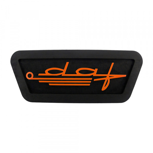 Панель на спальник 650*250 DAF пропись (замша) косые углы (24v)