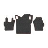 24-Коврики ворсовые SCANIA Р -(ABTC 3 коврика. АТ) (UPP-8 (Графит) кант Коричневый)