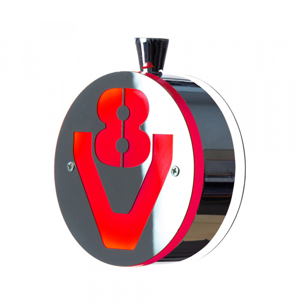 Фонарь под зеркало V8 (LED, нерж., комп. 2 шт)