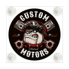 Табличка светодиодная "Лайт-бокс" мини на лобовое стекло (№125 CUSTOM MOTORS)