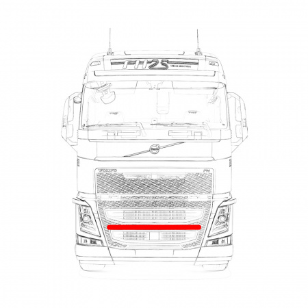 Кенгурятник-фародержатель для VOLVO FH13 V014