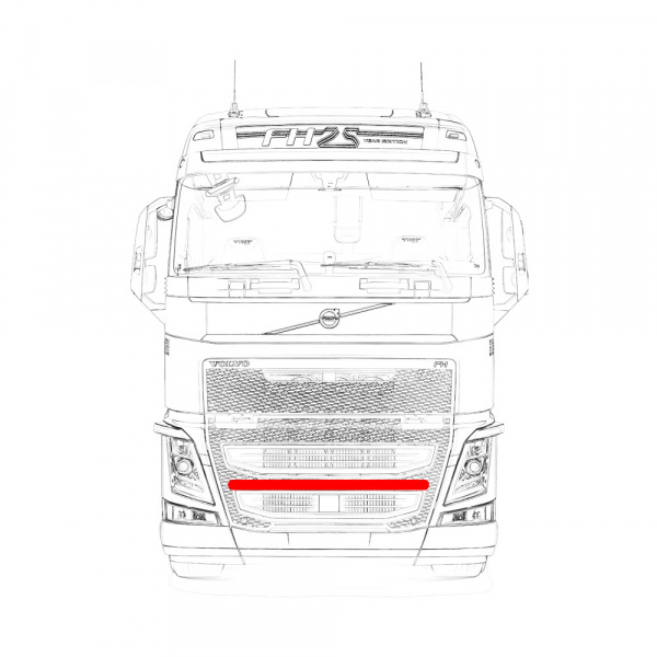 Кенгурятник-фародержатель для VOLVO FH13 V014
