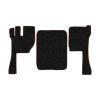 12-Коврики ворсовые VOLVO FH после 2009г -(АВС 3 коврика. МТ) (UPP-8 (Черный) кант Коричневый)