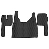 9.1 Коврики стёганные FORD F-MAX -  (Премиум Черный строчка Черная)