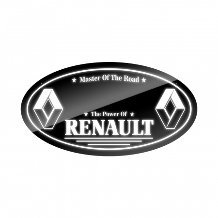 Панель на спальник 75*40 Овал (24v) (RENAULT белый)