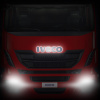 Буквы SDT эмблема на капот IVECO STRALIS от 2021 (580х115)
