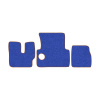 33-Коврики ворсовые MAN F-2000 Commandor -(АВС 3 коврика. МТ) (UPP-8 (Синий) кант Коричневый)