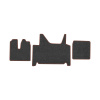 114-Коврики ворсовые Sitrak C7H 480 MAX (от 2022гв) -(ABTC 3 коврика. АТ) (UPP-8 (Графит) кант Коричневый)