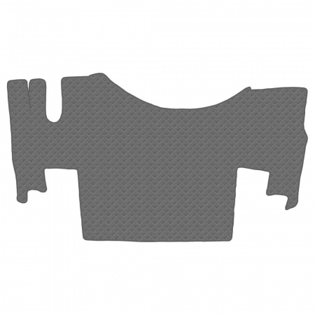 6.8 Коврики стёганные RENAULT GAMA T от 2014  (ровный пол, пассажирское сиденье пневмо)  (Классик Серый)