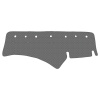 06-Стеганые накладки на панель SCANIA 124 R от 2009 г. до 2018 г. широкая (Классик Серый)