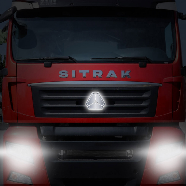 Светодиодная эмблема на капот SITRAK C7H (239х207мм)