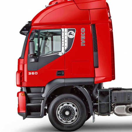 Накладки из нержавеющей стали на стойки дверей IVECO STRALIS NKN-83