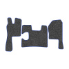 21-Коврики ворсовые SCANIA R  -(АВС 3 коврика. МТ) (UPP-3 (Серый) кант Синий)