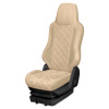108 Чехлы Люкс FORD CARGO  (1 ремень) 2 выс.сид. (ПремиумБежевый+АликБежевый)