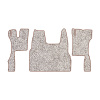 96-Коврики ворсовые SCANIA S  -(ABTC 3 коврика. АТ) (Фортуна (Серый) кант Коричневый)