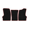 55-Коврики ворсовые ГАЗЕЛЬ -(АВС 3 коврика. МТ) (UPP-8 (Черный) кант Красный)