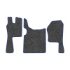 23-Коврики ворсовые SCANIA G (2011-2015) -(АВС 3 коврика. МТ) (UPP-3 (Серый) кант Синий)
