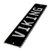 Автомобильный сувенирный номер VIKING (серебро)