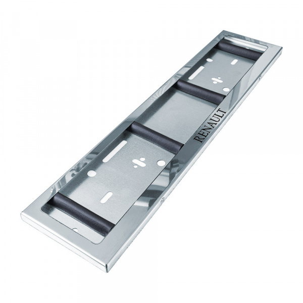 Рамка номерного знака RENAULT (нерж. сталь)