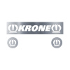 Задняя табличка с эмблемами KRONE (700х150мм, эмблемы Ø100мм)
