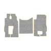 83-Коврики ворсовые Mercedes Actros MP3 MS от 2004г. -(ABTC 3 коврика. АТ) (UPP-8 (Серый) кант Бежевый)
