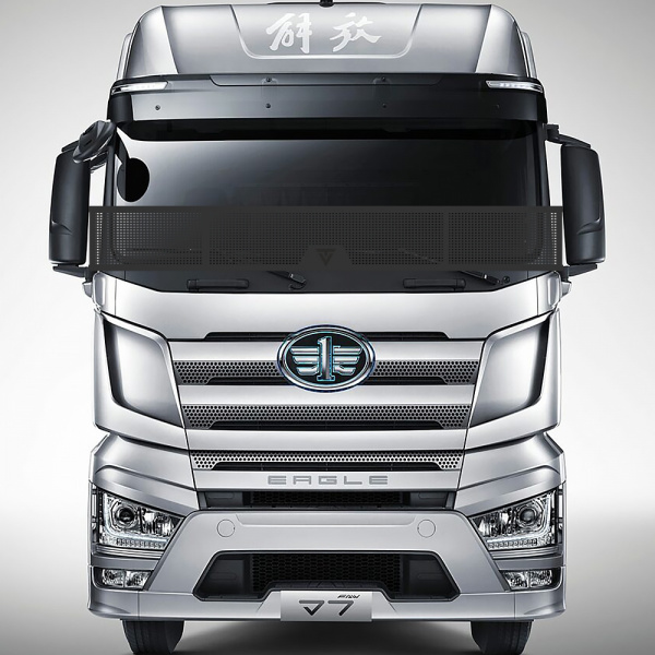 Защита лобового стекла для FAW J7 EAGLE (металл, прямые углы)