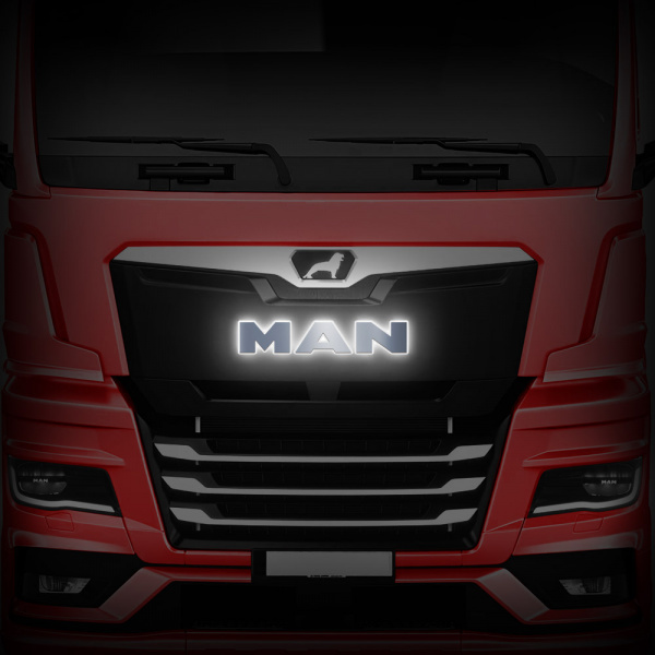 Светодиодные буквы-логотип для MAN TGX от 2008г.в. (650х120мм)