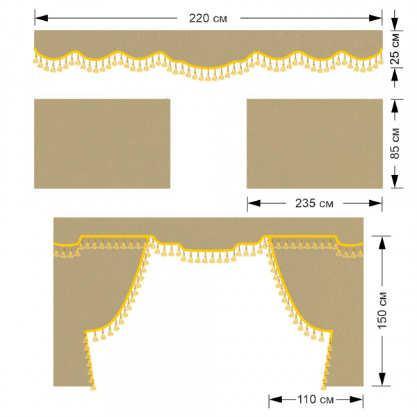 Комплект автоштор для VOLVO FH