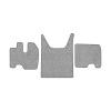 80-Коврики ворсовые KAMAZ 5490 от 2016г -(ABTC 3 коврика. АТ) (UPP-8 (Серый) кант Серый)