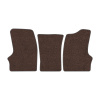 55-Коврики ворсовые ГАЗЕЛЬ -(АВС 3 коврика. МТ) (UPP-8 (Коричневый) кант Серый)