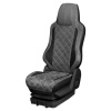 108 Чехлы Люкс FORD CARGO  (1 ремень) 2 выс.сид. (ПремиумЧерный+АликСерый)