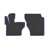 120-Коврики ворсовые JAC N200 -(АВ Водитель и пассажир) (UPP-8 (Графит) кант Синий)