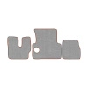 33-Коврики ворсовые MAN F-2000 Commandor -(АВС 3 коврика. МТ) (UPP-6 (Серый) кант Коричневый)