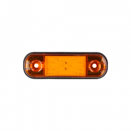 Фонарь габаритный контурный "Стрелка" (12LED, 12/24V, желтый) 160-01