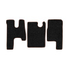 38-Коврики ворсовые MAZ EURO (Простор) -(АВС 3 коврика. МТ) (UPP-8 (Черный) кант Коричневый)