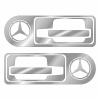 Накладки из нержавеющей стали на ручки дверей MERCEDES NKN-39