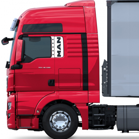 Накладки из нержавеющей стали "Звезды" на фальшокна MAN NKN-211