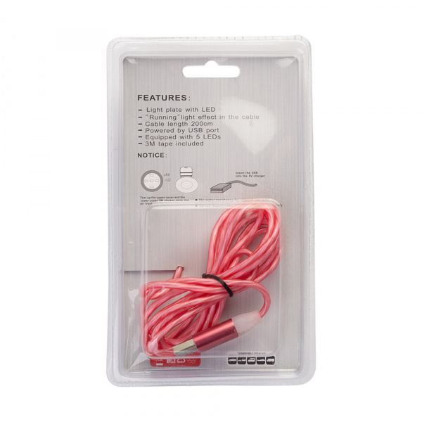 Подсветка для ароматизаторов POPPY в USB (красная, бег. огонь)