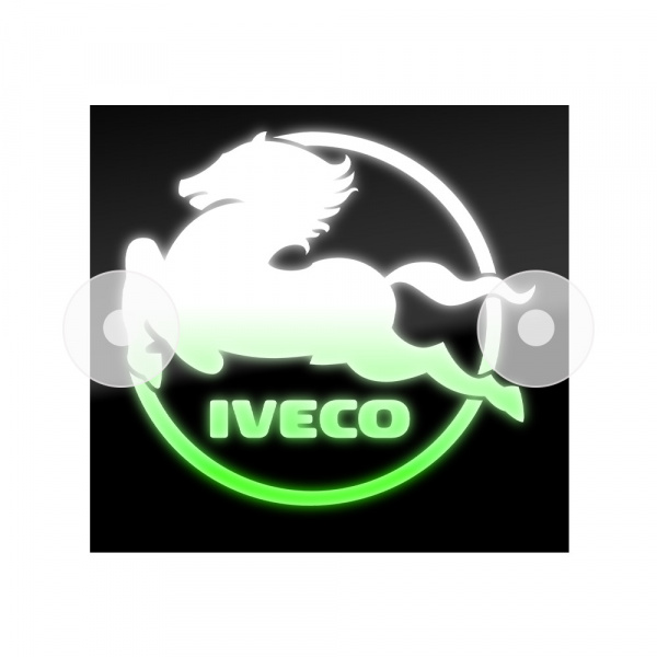 Табличка светодиодная 14x15 (бело-зеленая) на лобовое стекло (12v)