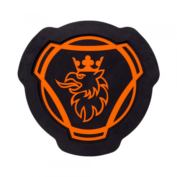 Панель на спальник Ø400мм SCANIA (замша) круг (24v)