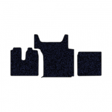 105/1 (хол-к)-Коврики ворсовые Sitrak G7/C7H -(АВС 3 коврика. МТ) (Карлайт (Синий) кант Серый)