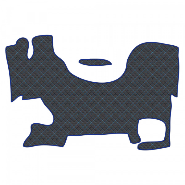 1.11 Коврики стёганные DAF XF (3 поколение) (АТ, 1 пневм., 1 табуретка, пасс. складной) от 2023г