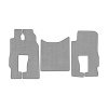 83/1-Коврики ворсовые Mercedes Actros MP3 MS от 2004г. (2пневмо) -(ABTC 3 коврика. АТ) (UPP-6 (Серый) кант Серый)