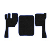 12-Коврики ворсовые VOLVO FH после 2009г -(АВС 3 коврика. МТ) (UPP-8 (Черный) кант Синий)