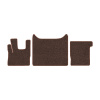 53-Коврики ворсовые DAF 105 -(ABTC 3 коврика. АТ) (UPP-8 (Коричневый) кант Коричневый)