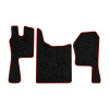 23-Коврики ворсовые SCANIA G (2011-2015) -(ABTC 3 коврика. АТ) (Фортуна (Черный) кант Красный)